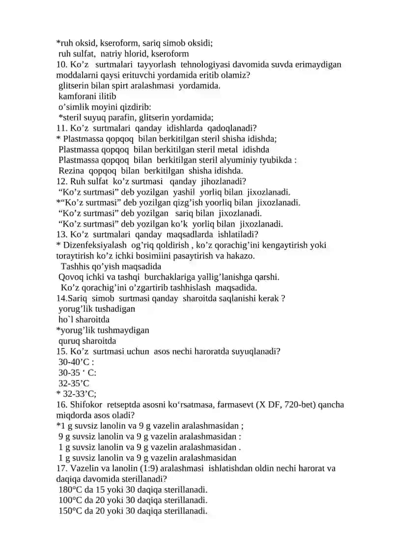Ko’z surtmalari 2