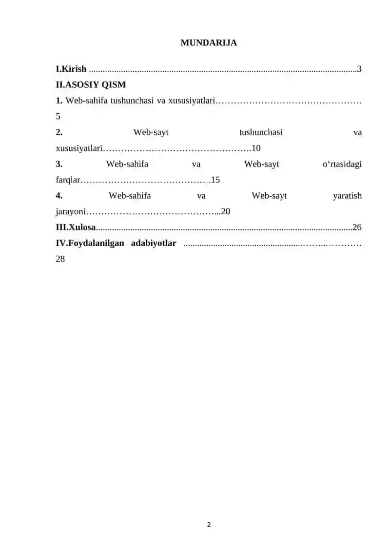 Kompyuter grafikasi va web-dizayn fanidan KURS ISHI 2