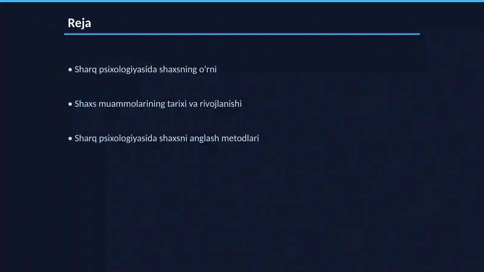 Sharq psixologiyasida shaxs muammosi 2