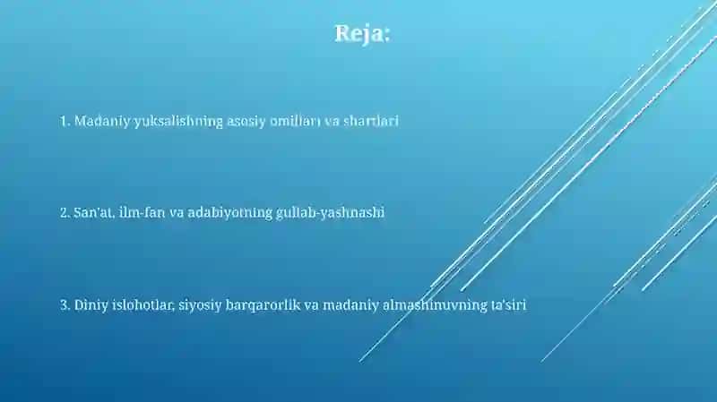 9-12-asrlarda mamlakatlar hudida ruy berayotgan madaniy uyg'onish 2