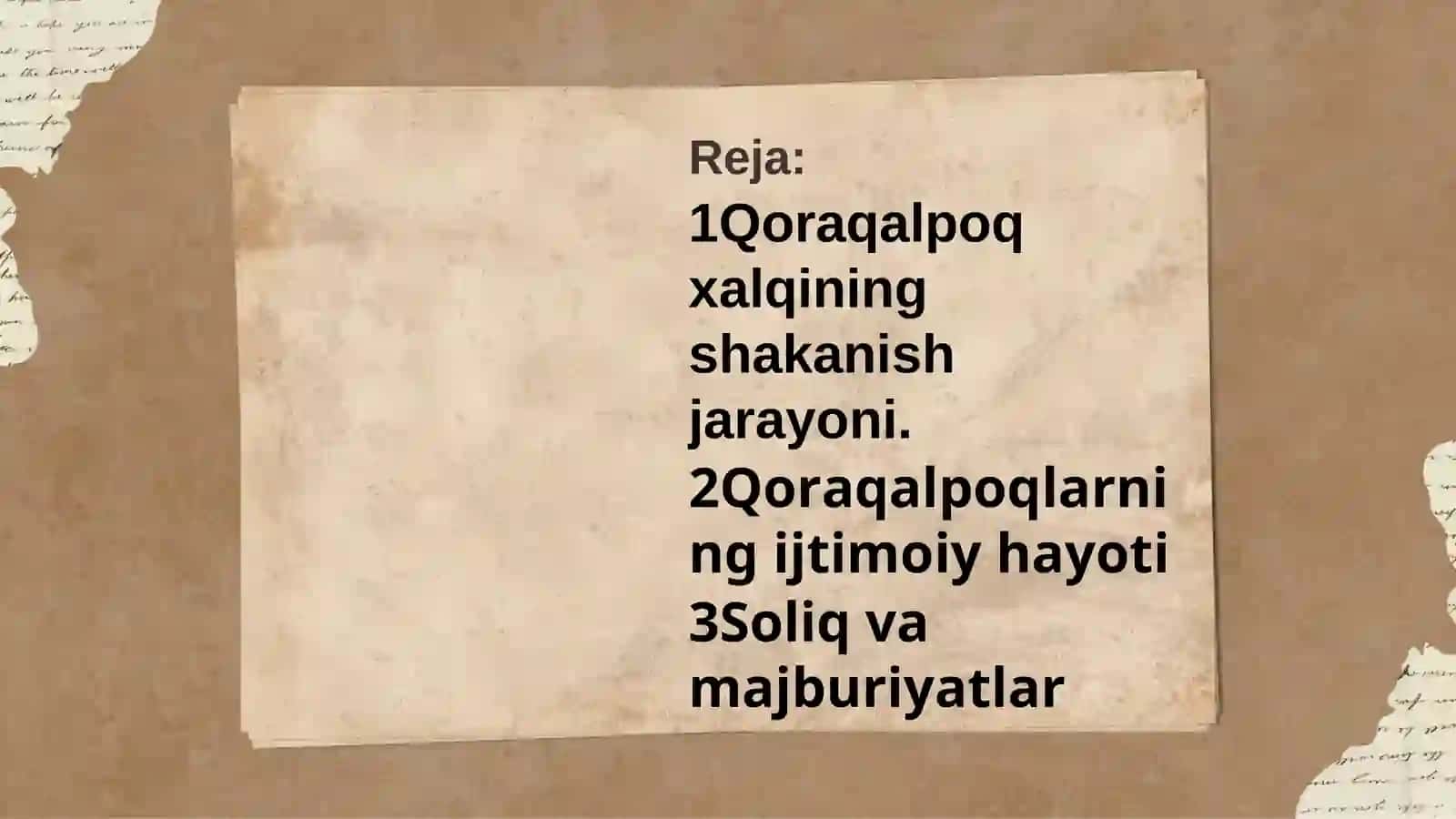 Qoraqalpoqlarda XIX asr oxiri XX asr boshlarida ijtimoiy iqtisodiy va siyosiy hayot 2