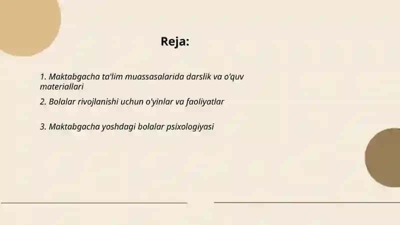 O'quv materiallar 2