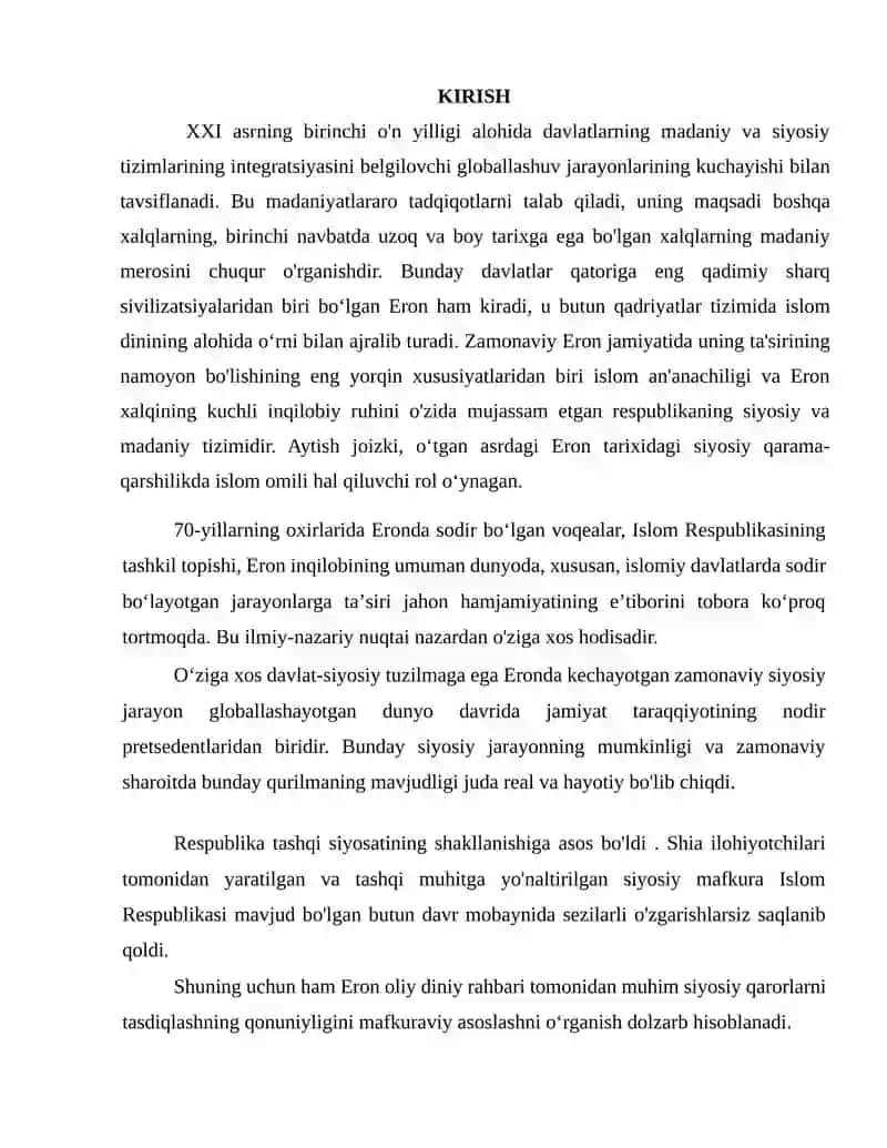 XX asr 50-90 yillarida Erondagi siyosiy vaziyat 2