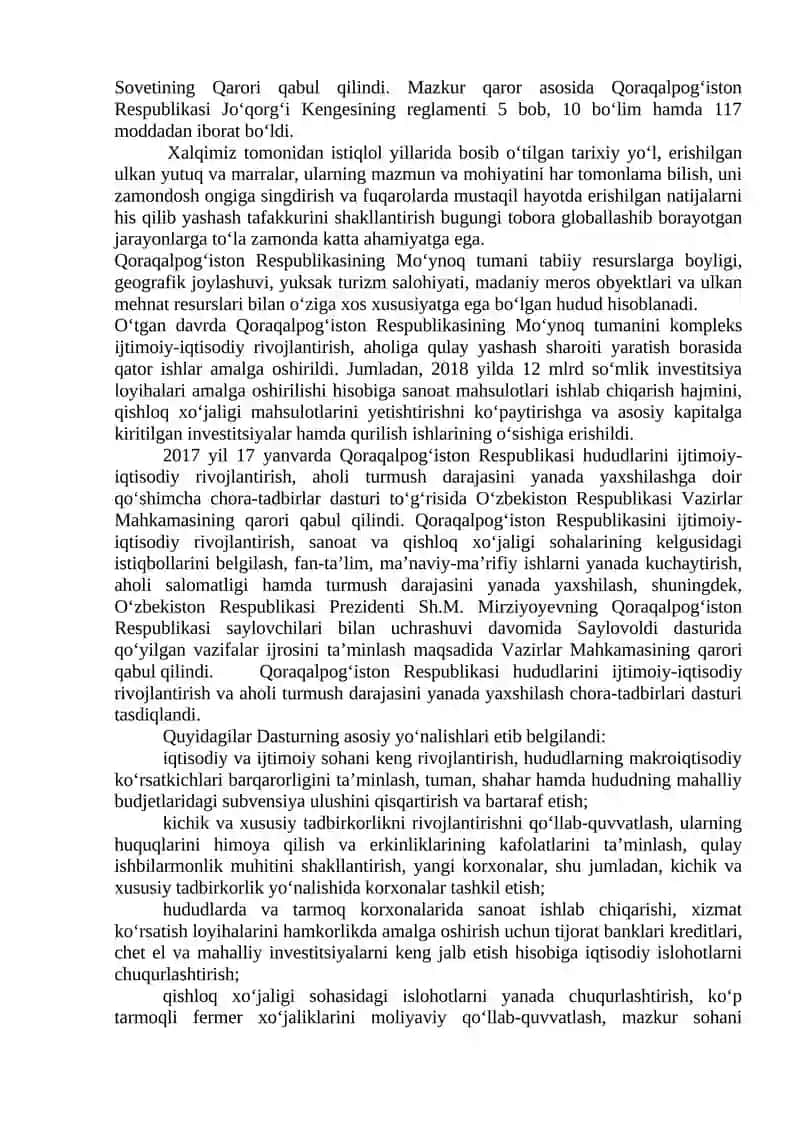 Mustaqillik Yillarida Qoraqalpog‘iston Respublikasi 2