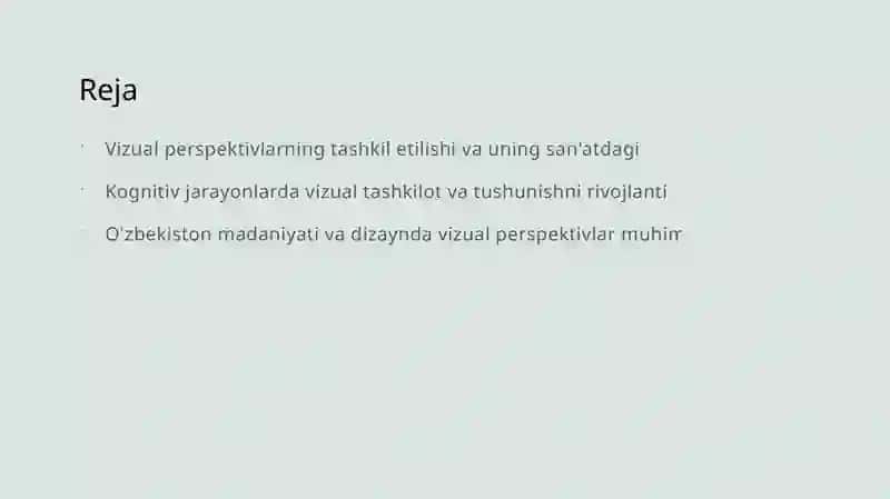 Perspektivning Tashkillashtirilishi 2