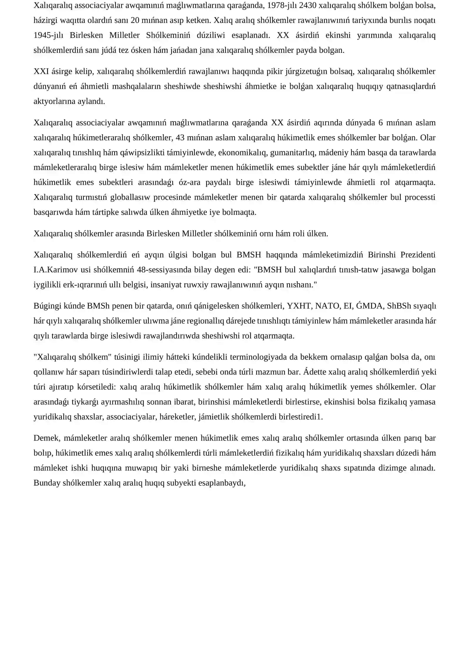 Dáslepki xalıqaralıq ekonomikalıq hám bajıxana birlespeleriniń payda bolıwı 2