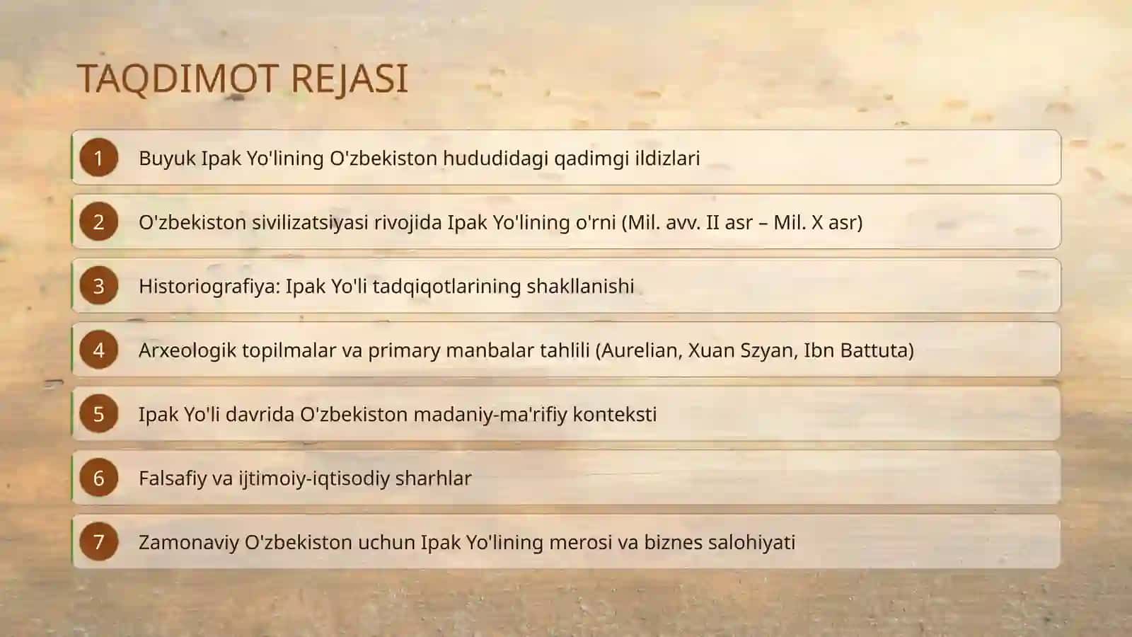 BUYUK IPAK YO'LI VA O'ZBEKISTON SIVILIZATSIYASINING RIVOJLANISHI 2