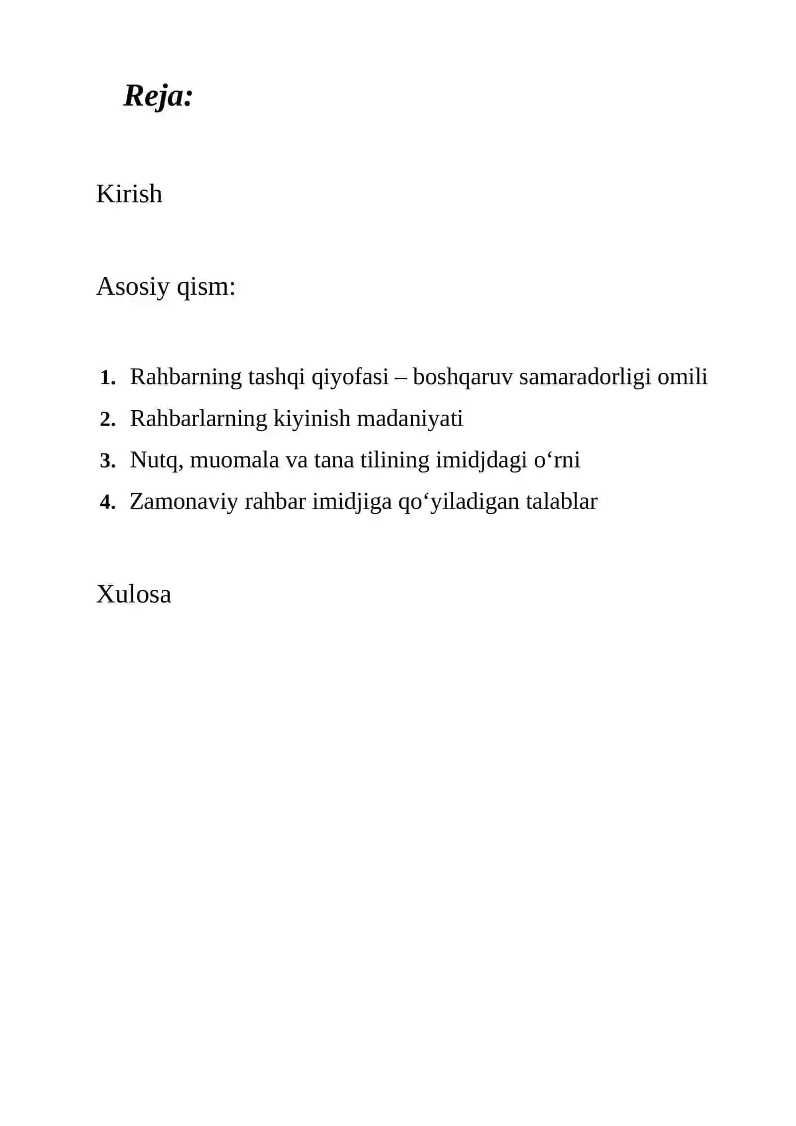 Rahbarning tashqi qiyofasi imidji 2