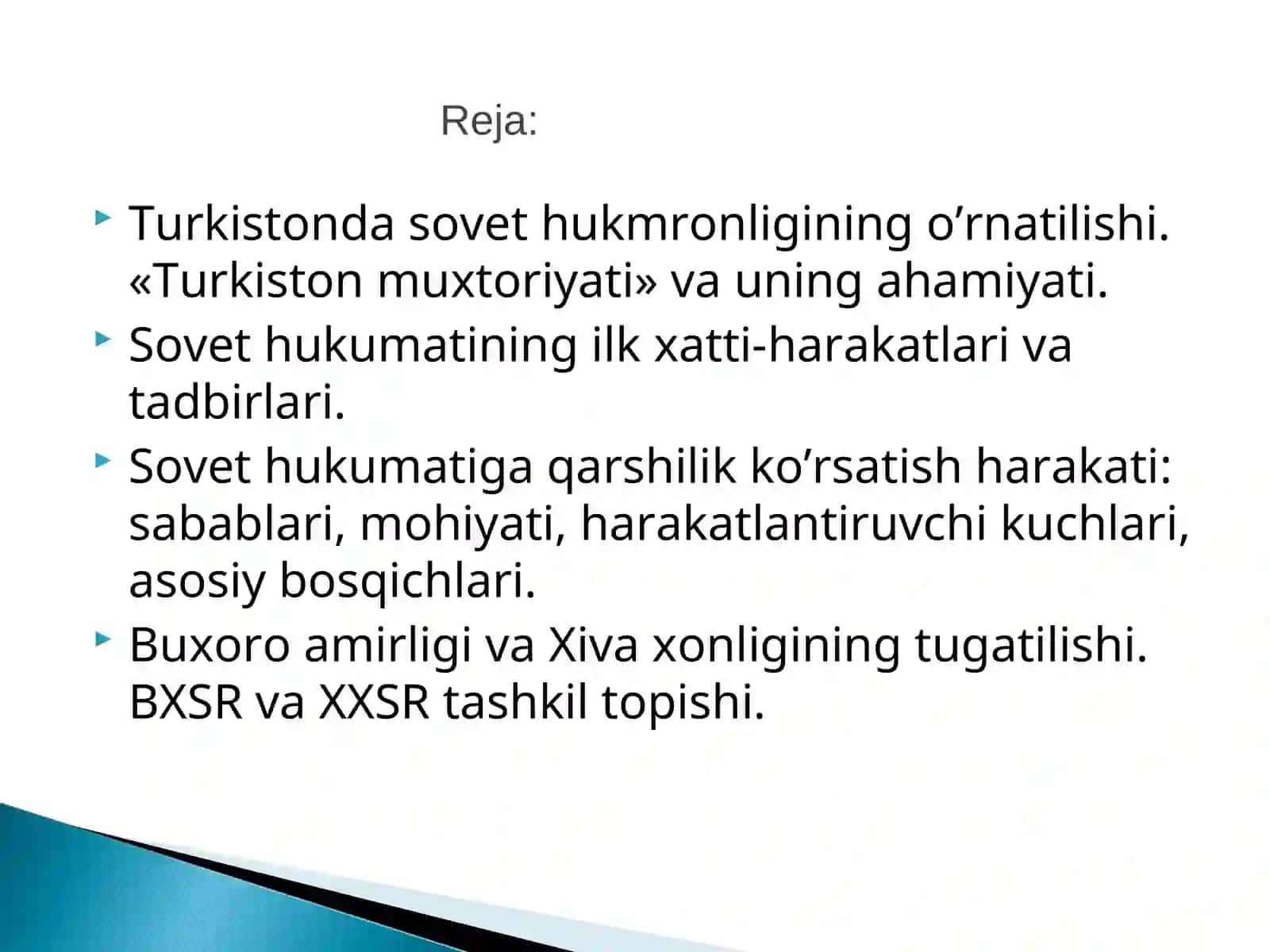 Turkistonda sovetlar hokimiyatining o’rnatilishi 2