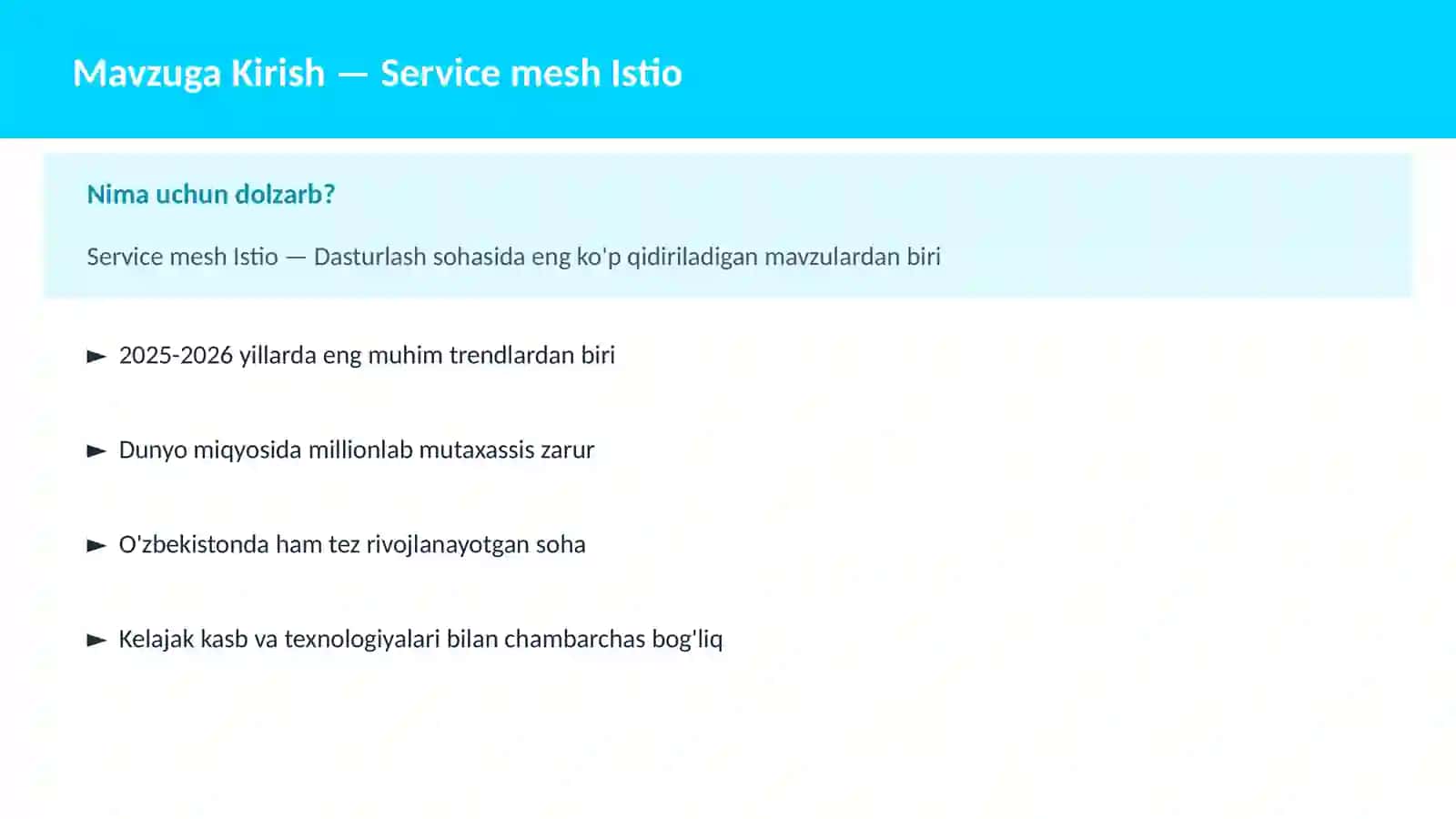 Service mesh Istio 2