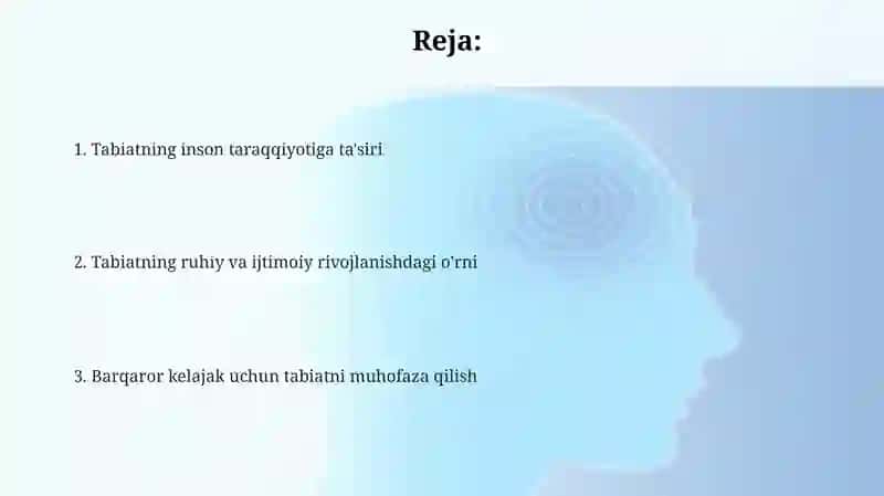 Tabiatning inson taraqqiyotiga ta'siri 2