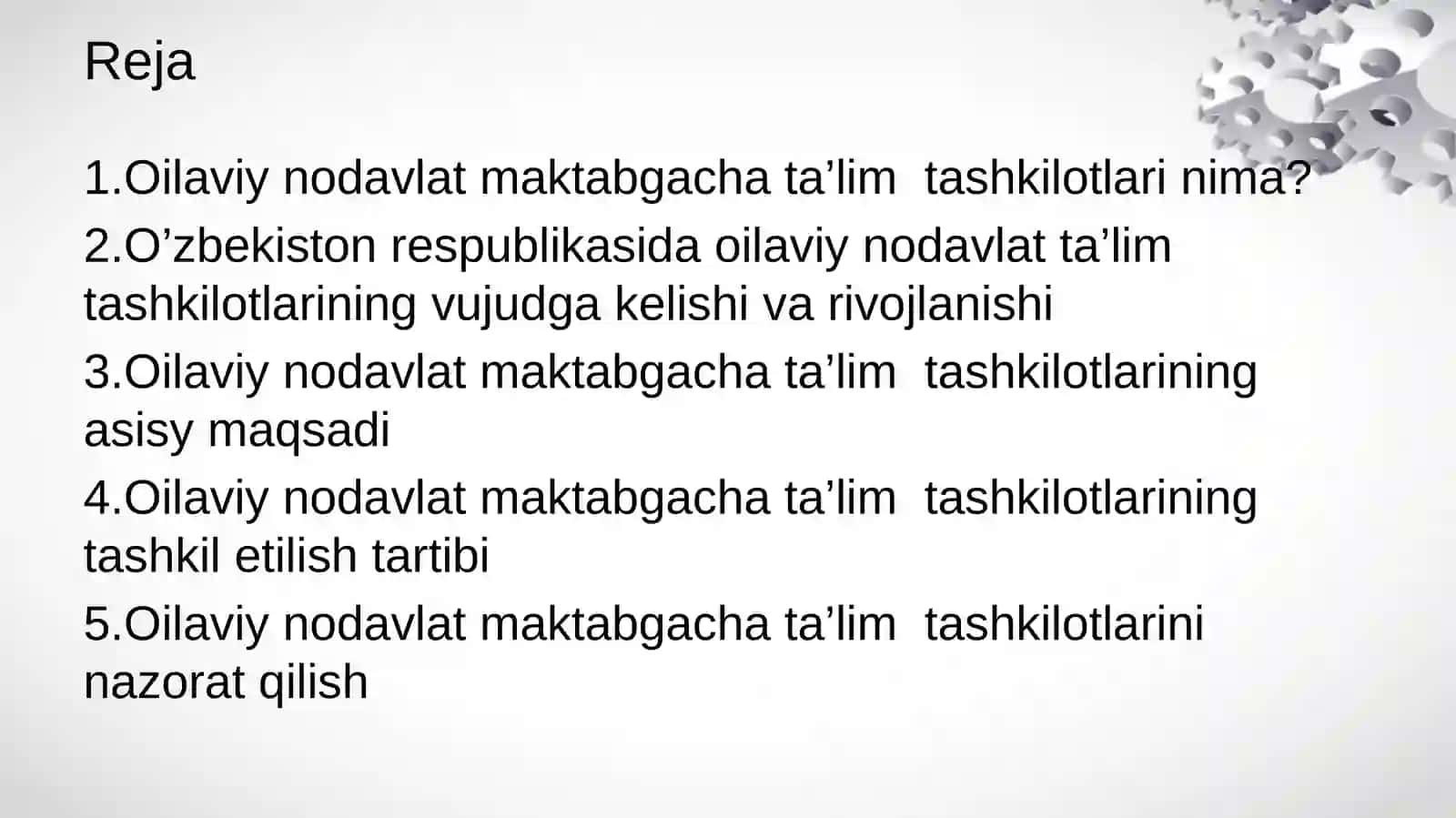Oilaviy nodavlat maktabgacha ta’lim tashkilotlarini tashkil etish 2