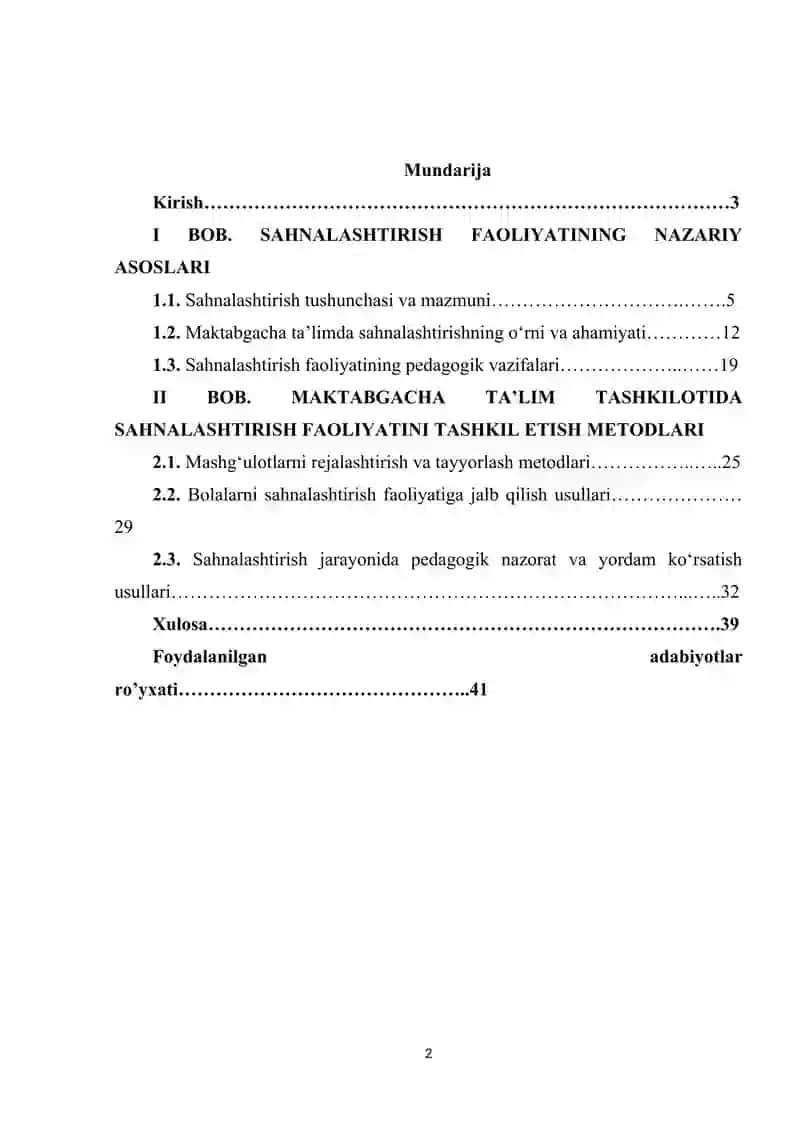 Maktabgacha ta'lim muassasasida sahnalashtirish faoliyatini tashkil etish metodlari 2