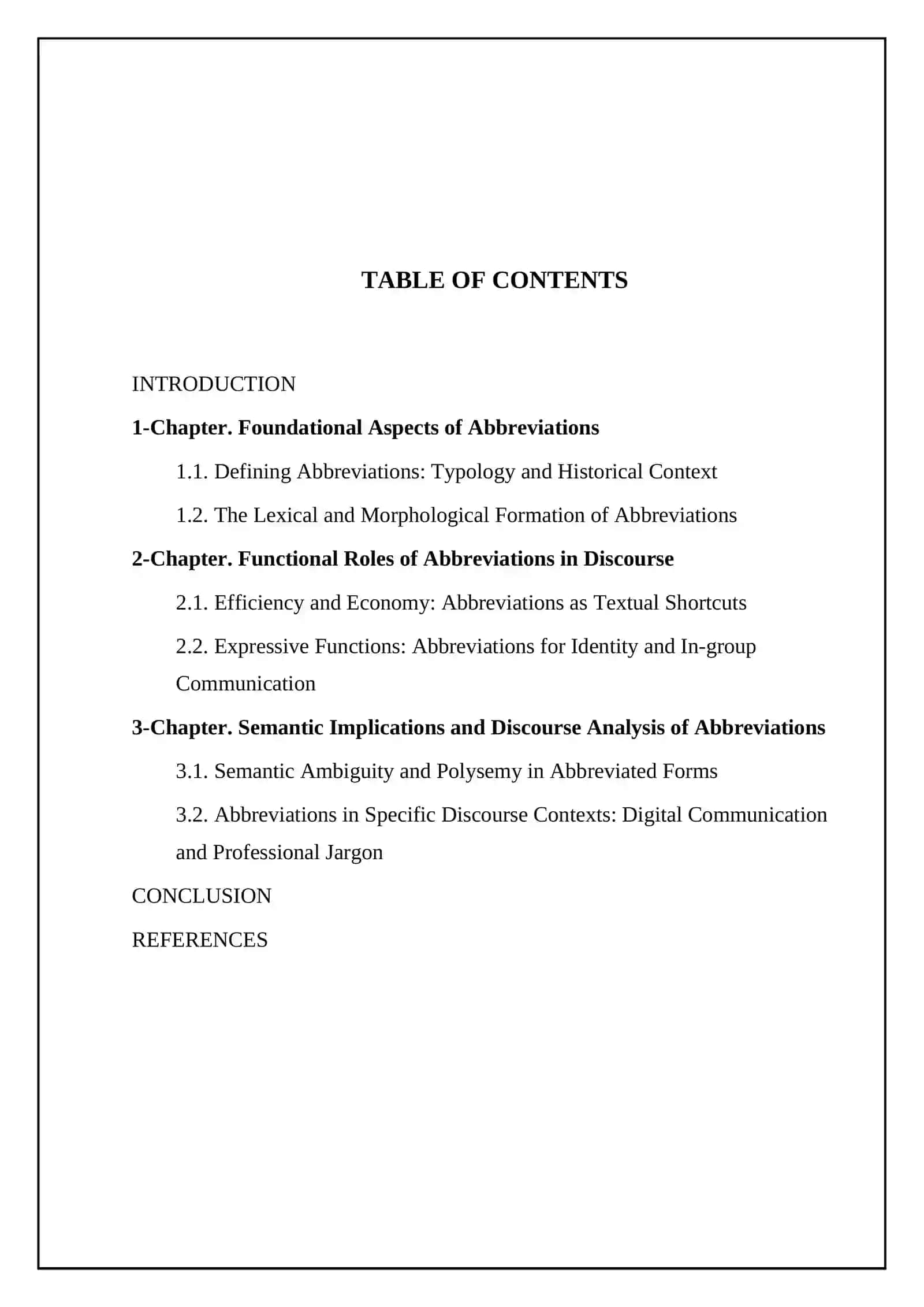 Functional and semantic characteristics of abbreviations in modern English discourse 2