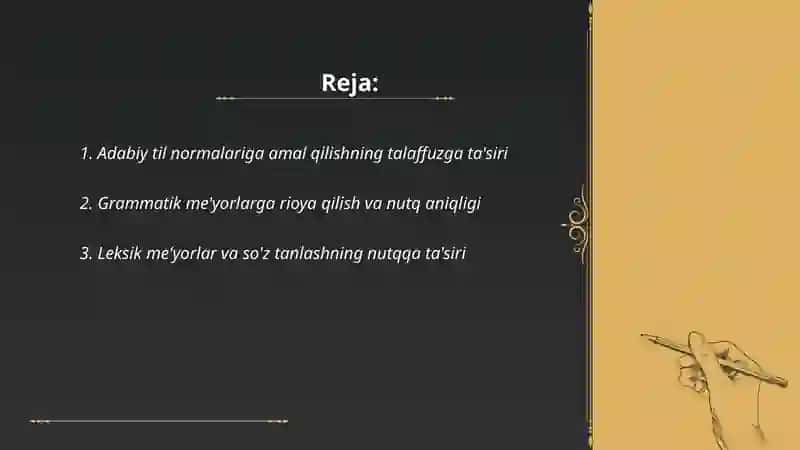 Adabiy til me'yoriga amal qilishning nutqqa ta'siri 2