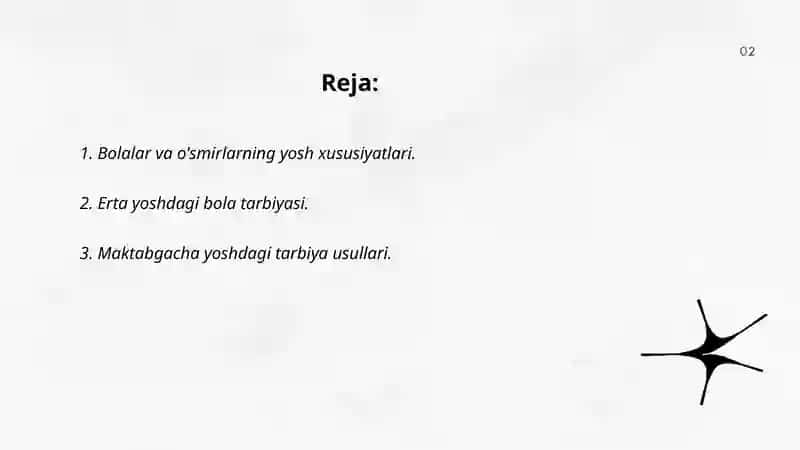 Bolalar va o'smirlarning yosh xususiyatlarini hisobga olgan holda tarbiya berish 2