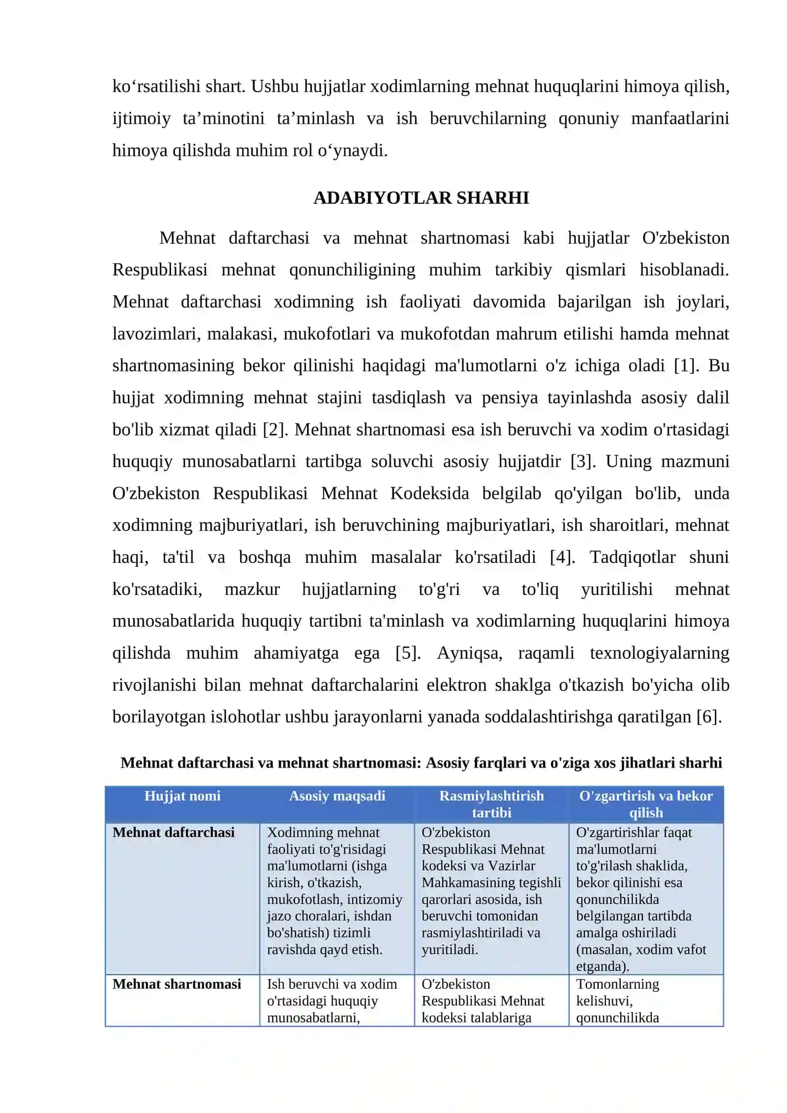MEHNAT DAFTARCHASI, MEHNAT SHARTNOMASI 2