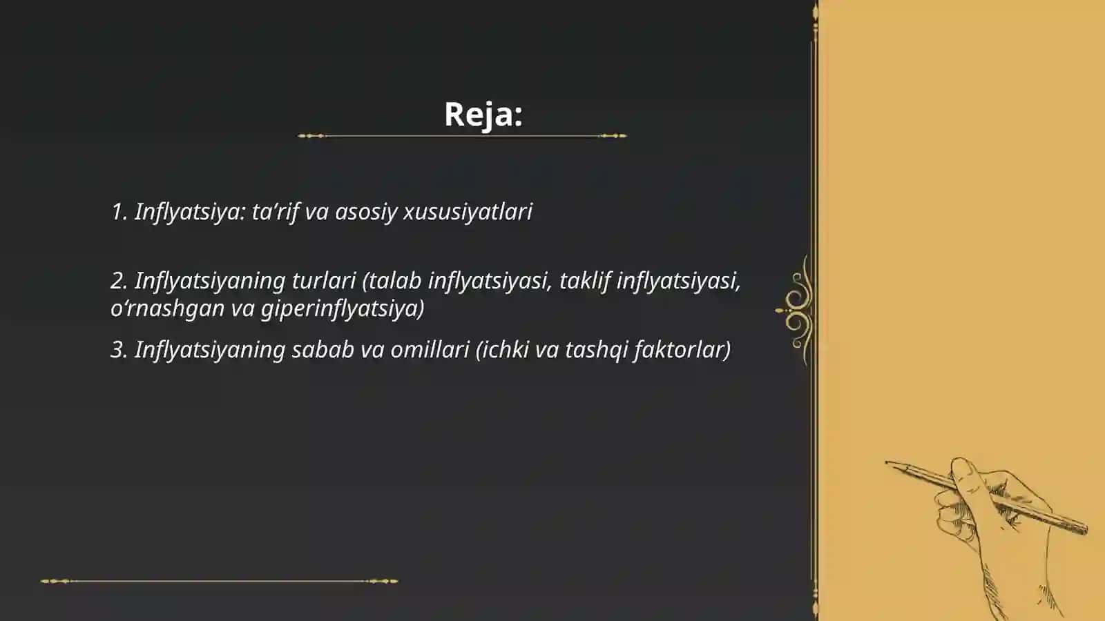 Inflyatsiya va unga qarshi kurashish yoʻllari 2