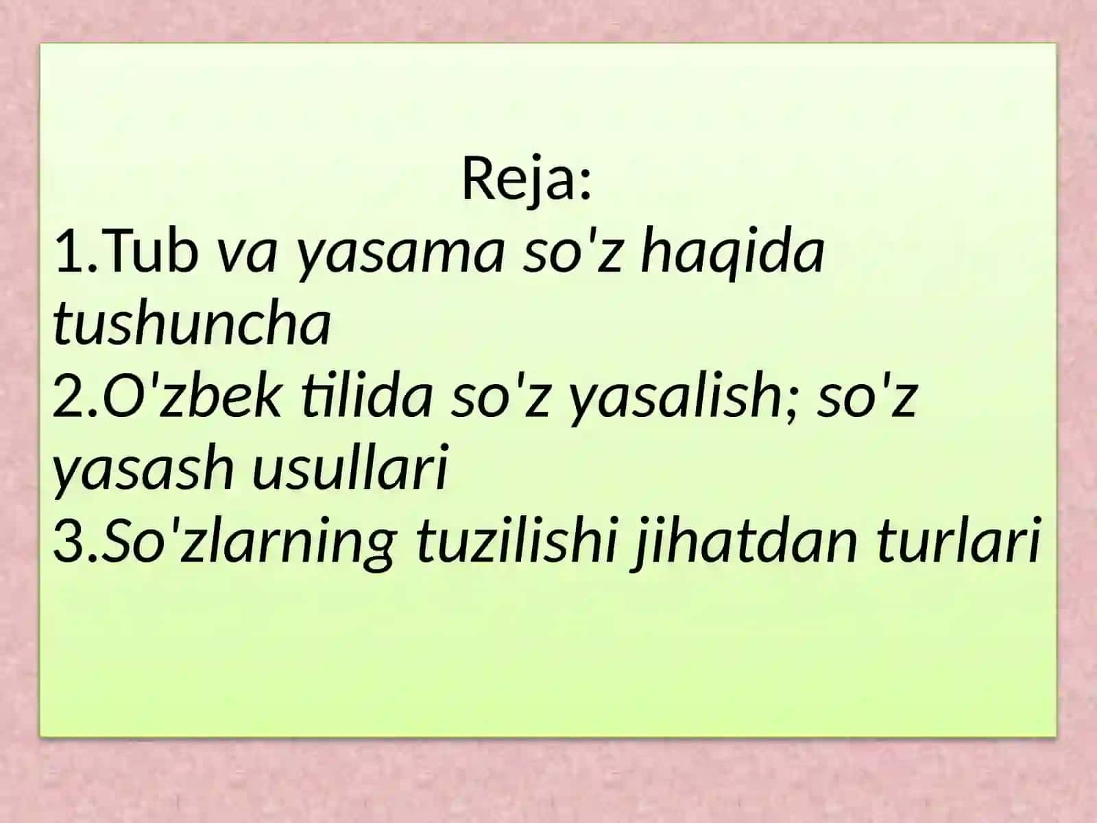 So’zlarning yasalishi 2