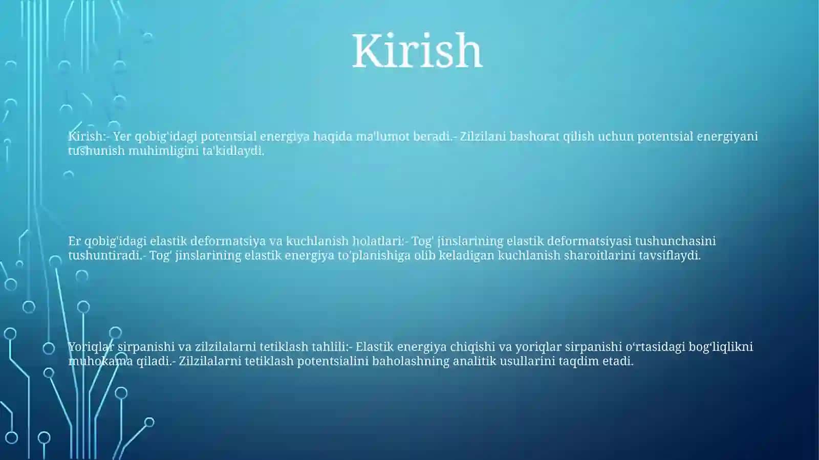 Buralishda Potensial Energiya.Burishdagi Kuchlanganlik Holati Va ValYemirilishiningTahlili 2