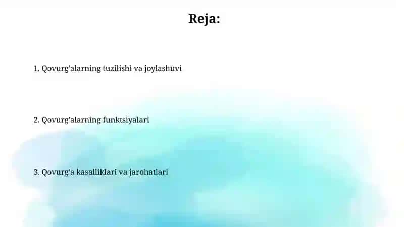 Qovurg'alarning Tuzilishi va Joylashuvi 2