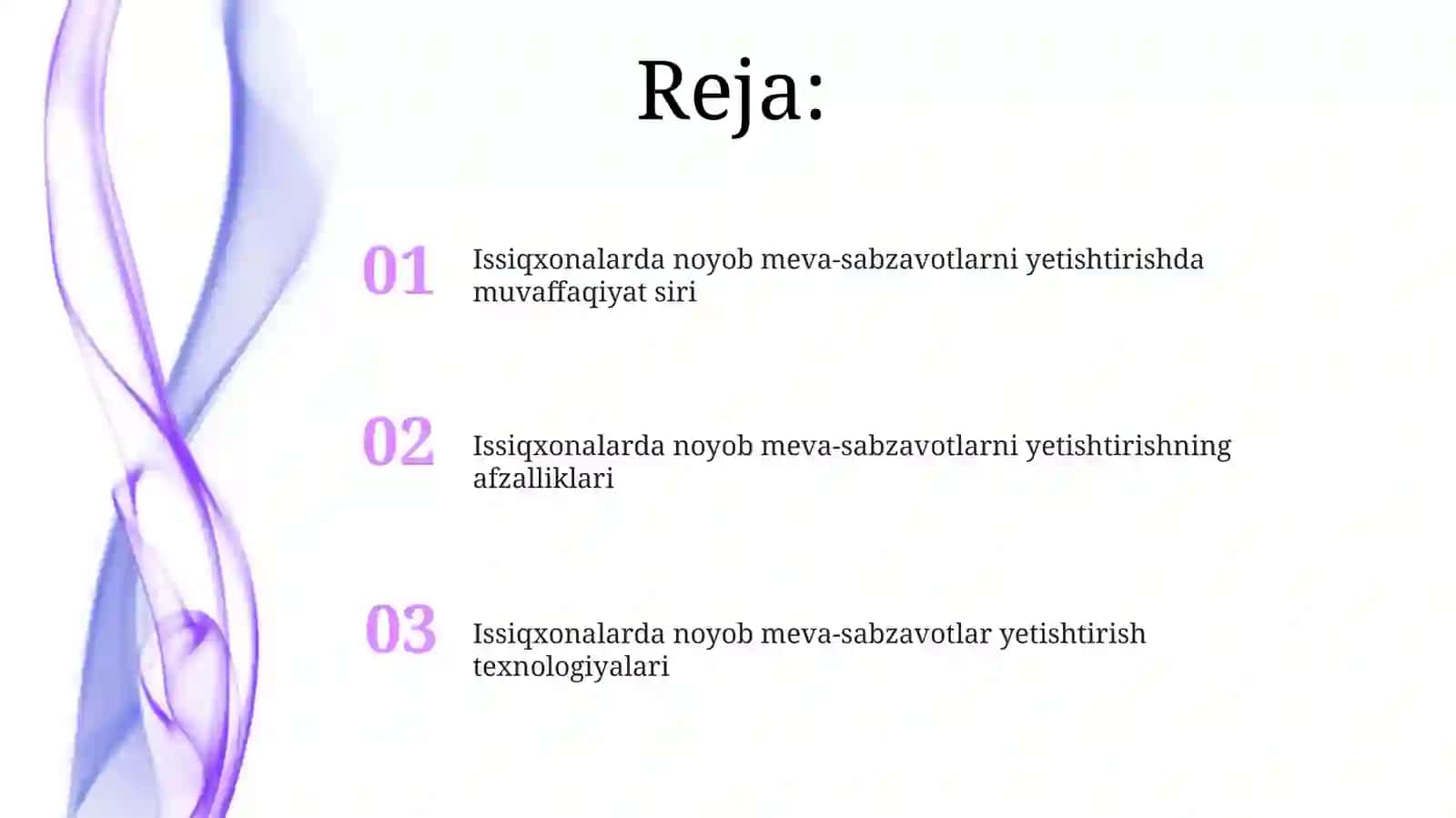 Issiqxonalarda noyob meva-sabzavotlarni yetishtirish texnologiyalari 2