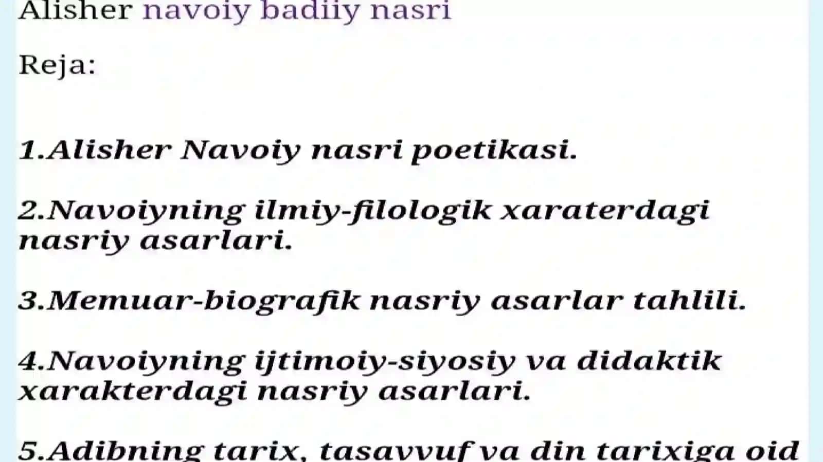 alisher navoiy badiiy nasri 2