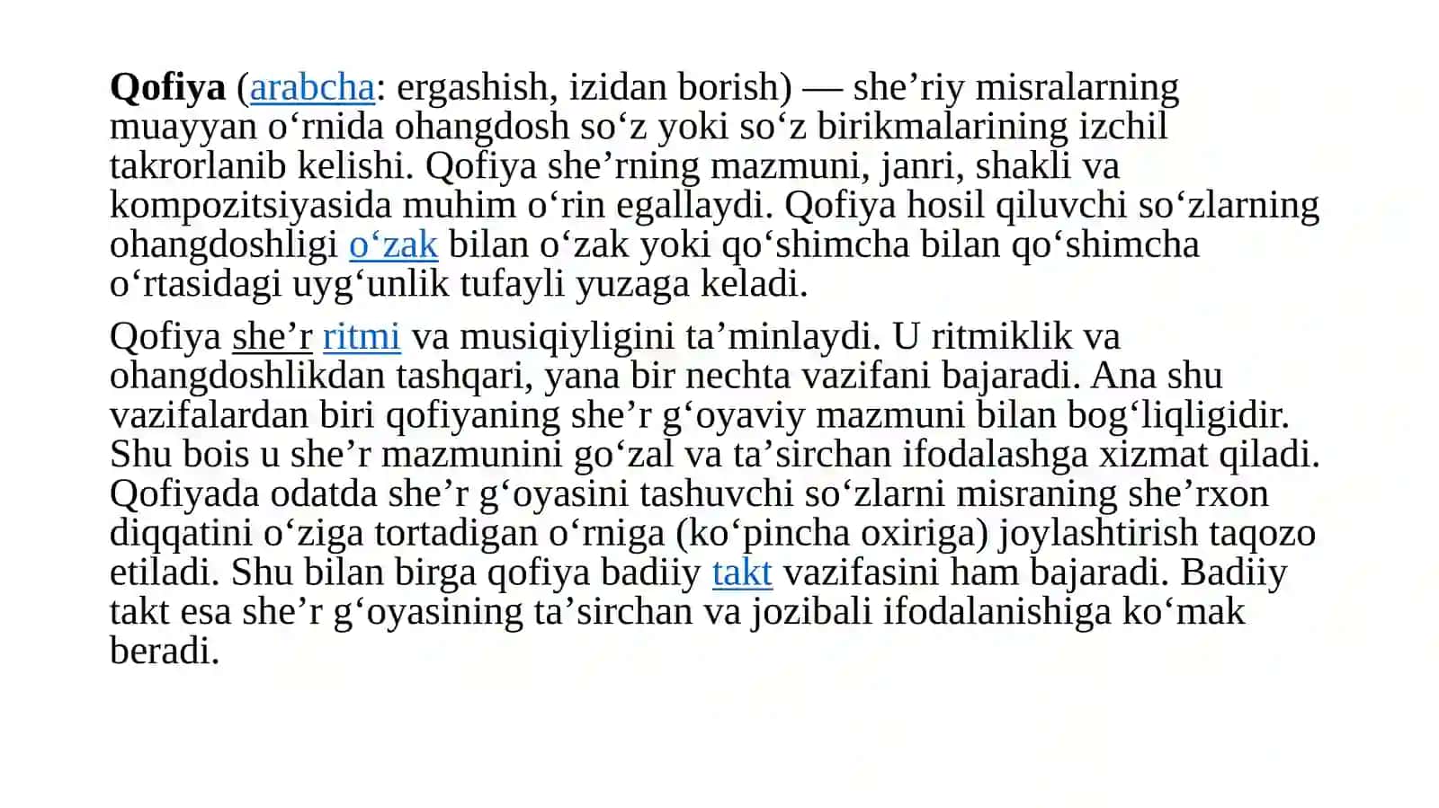 Qofiya haqida 2
