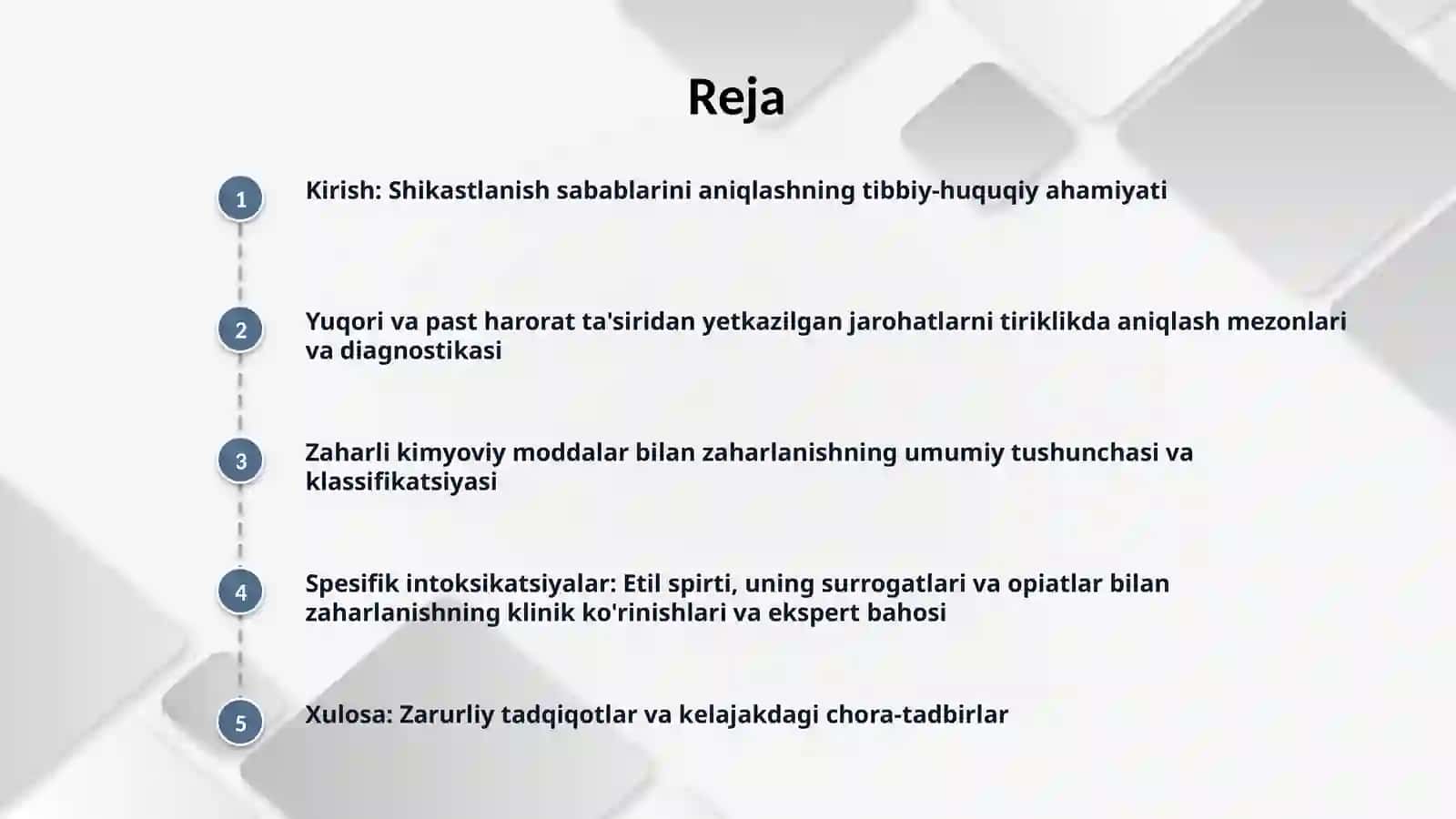 Zaharli kimyoviy moddalar bilan zaharlanishning umumiy tushunchasi va klassifikatsiyasi 2