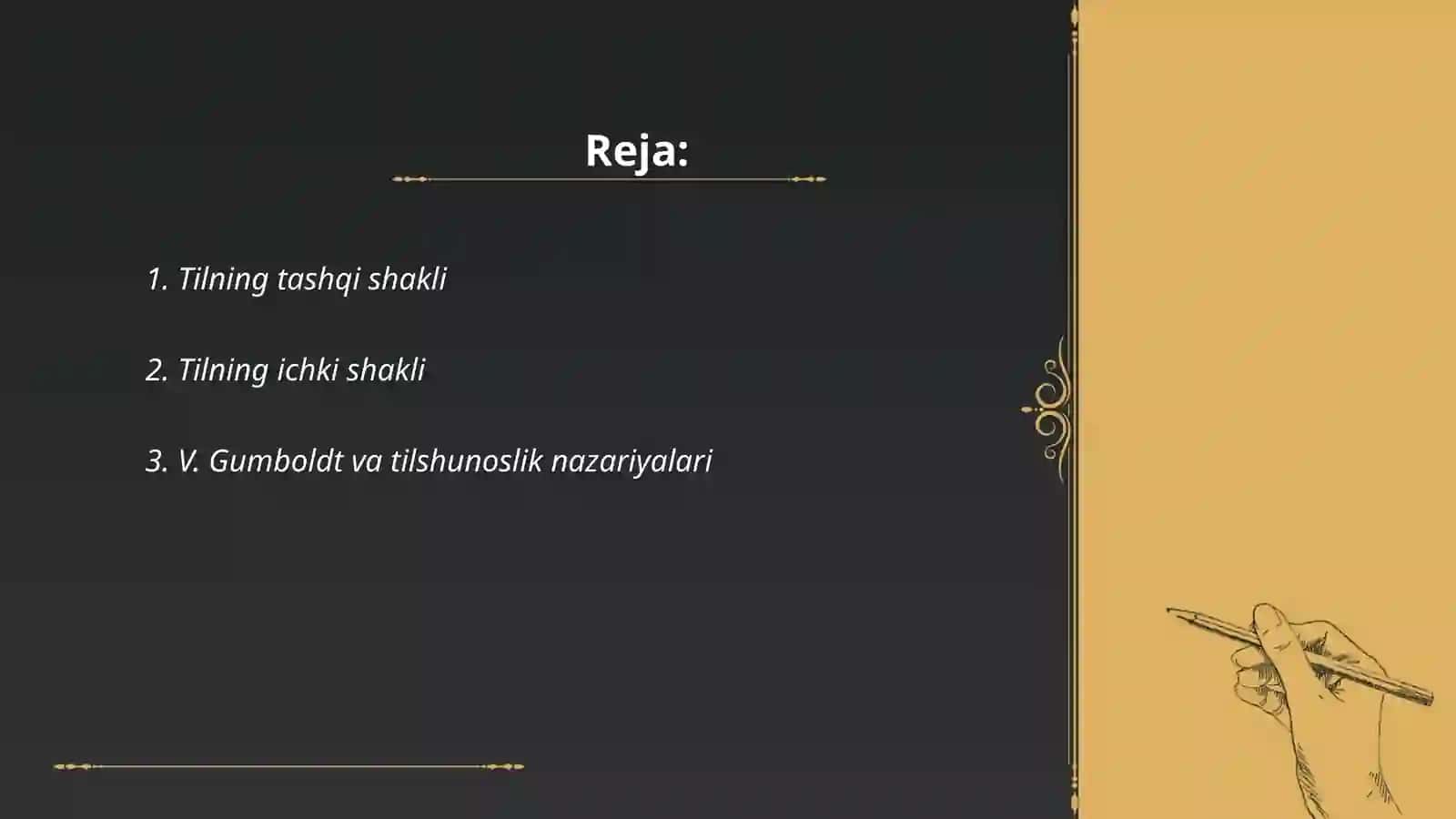 V. Gumboldtning tilning tashqi va ichki shakli tog'risidagi ta'limoti 2