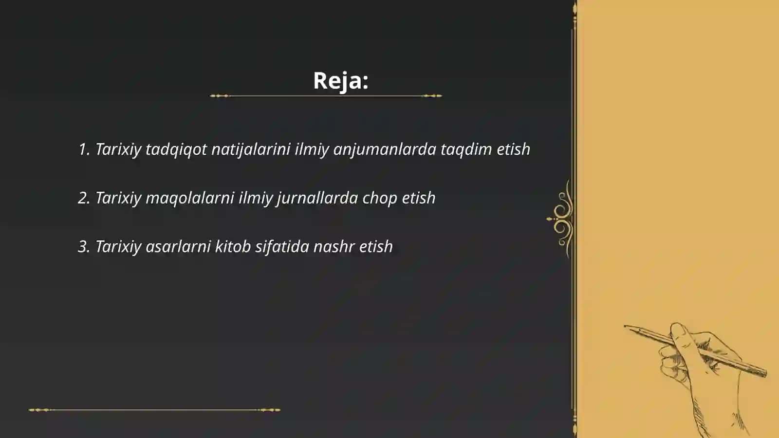 Tarixiy tadqiqot natijalarini aprobasiya va e‘lon qilish usullari 2