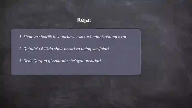 Shoir va shoirlik tushunchasi: eski turk adabiyotida og‘zaki va yozma anʼanani bog‘lovchi tamoyildir 2