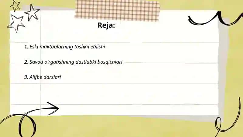 Eski Maktablarda Savod O'rgatish Metodlari 2