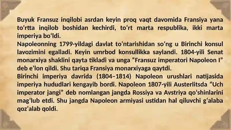 9-sinf jahon tarixi 22- mavzu 2