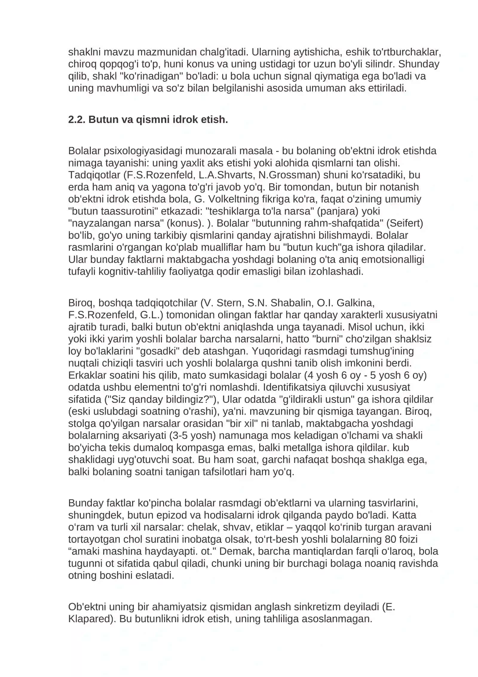 Maktabgacha yoshdagi bolalarda idrok etishning rivojlanishi 2