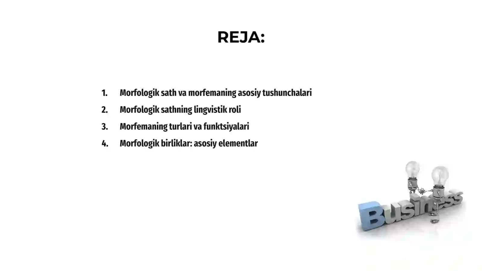 Morfologik sath va morfemaning lingvistik tavsifi xususida 2