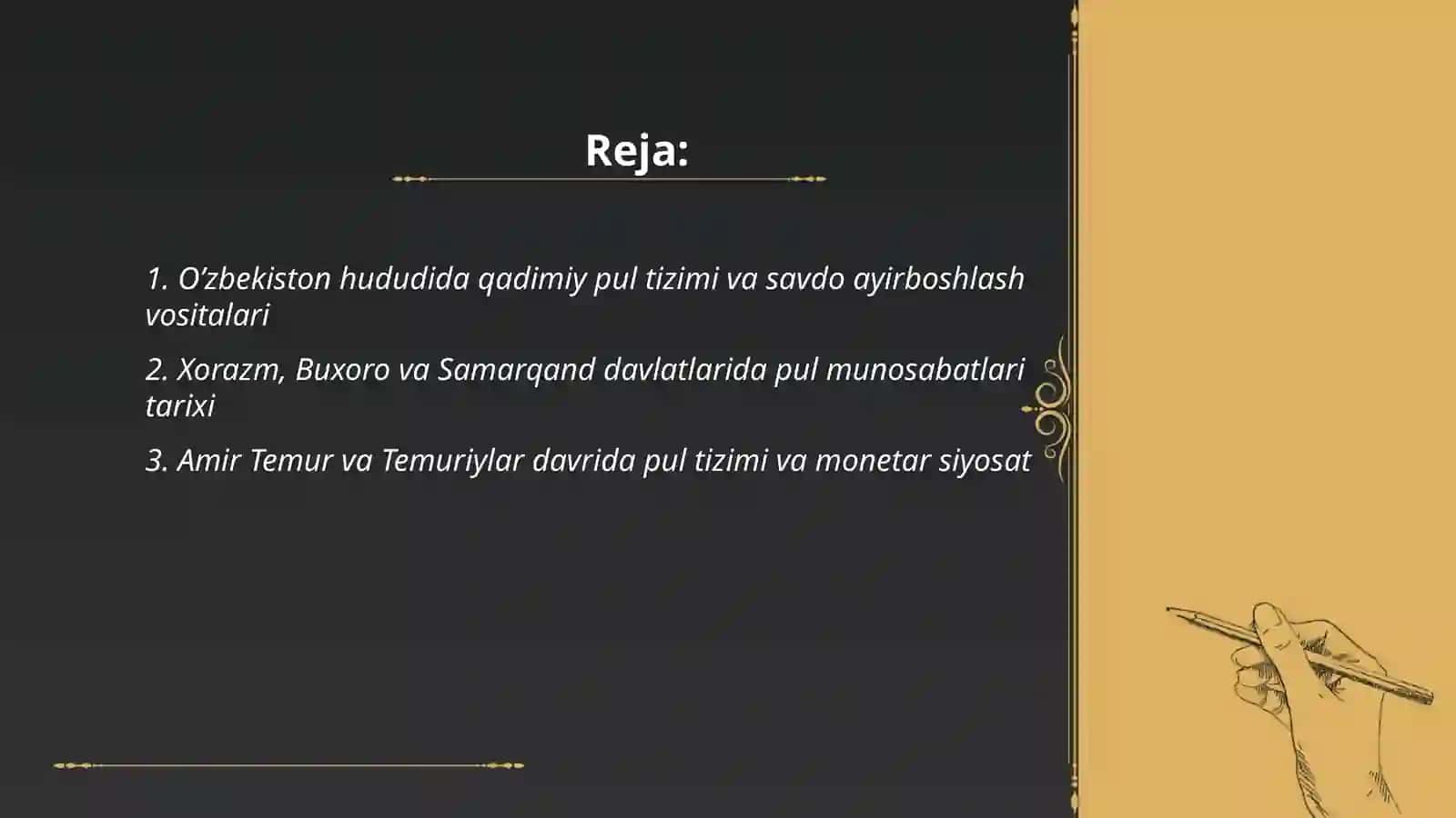 O’zbekiston Respublikasida pul tizimi va uning Rivojlanish Tarixi 2