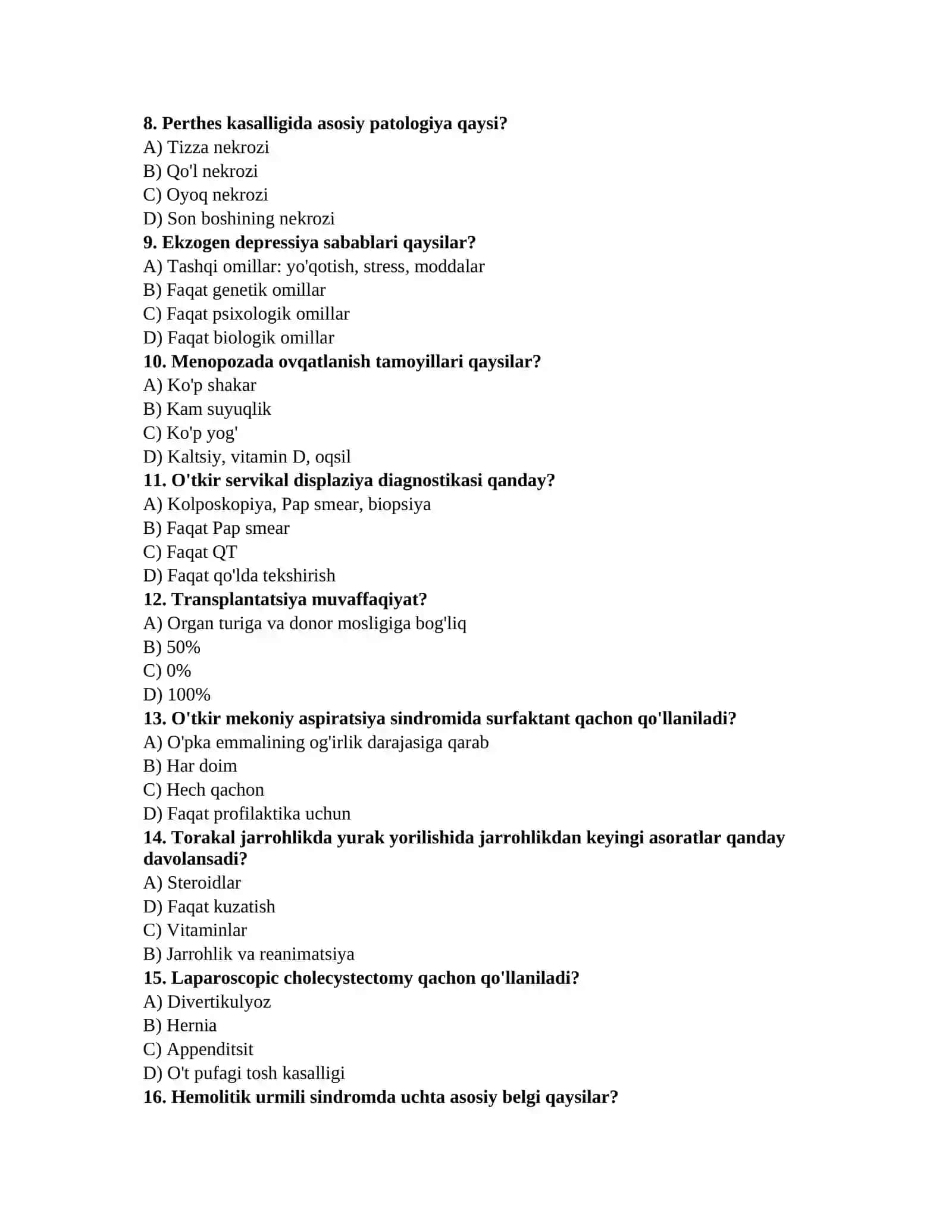 Qon analizi testlari 2
