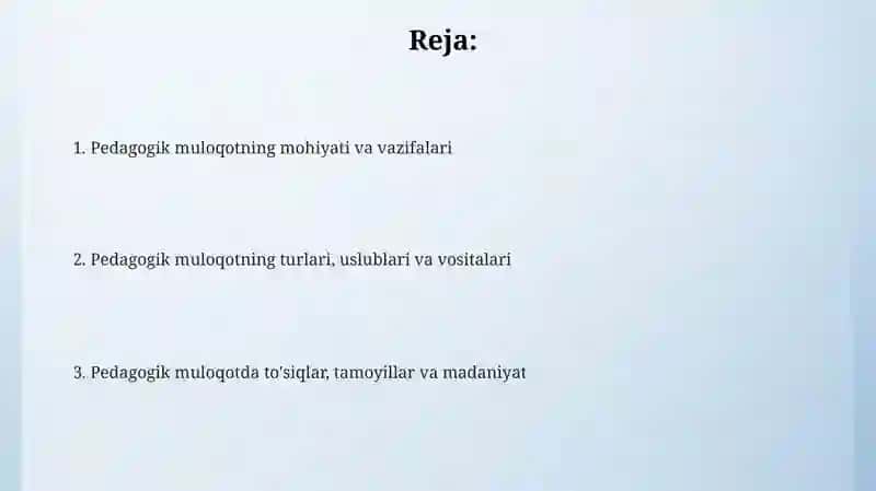 Pedagogik muloqotning oʻziga xos xususiyatlari va funksiyalari 2
