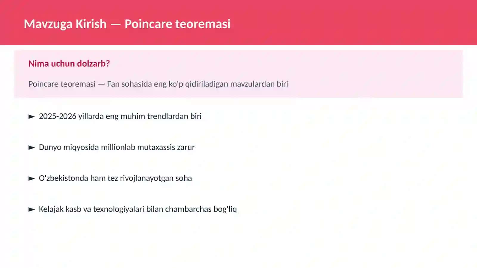 Poincare teoremasi 2