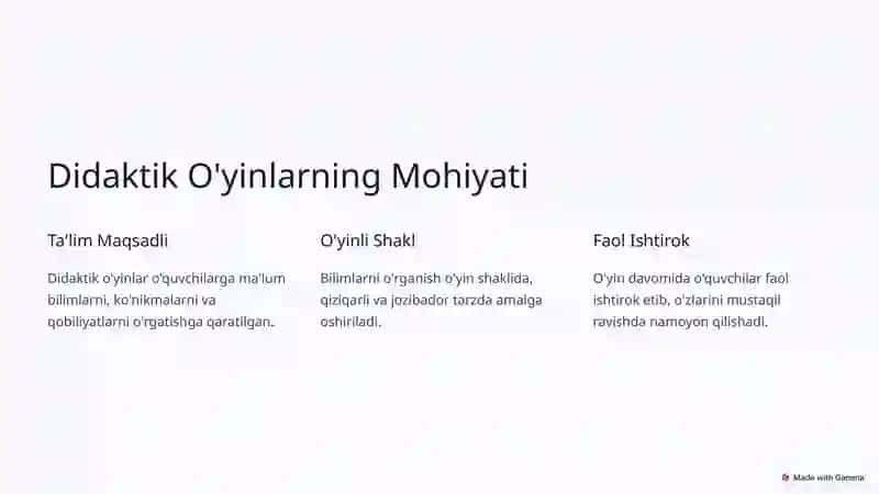 Sinfdan Tashqari Mashg’ulotlarda Didaktik O’yinlar 2