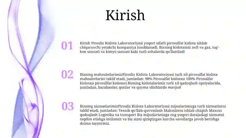 Pirosliz Kislota Laboratoriyasi 2