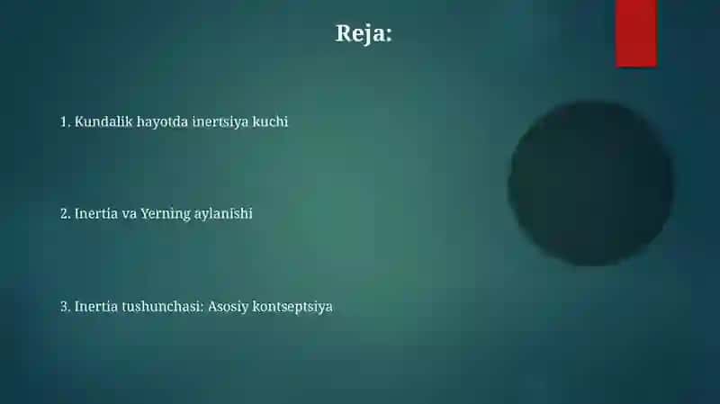 Inertsiya kuchi 2