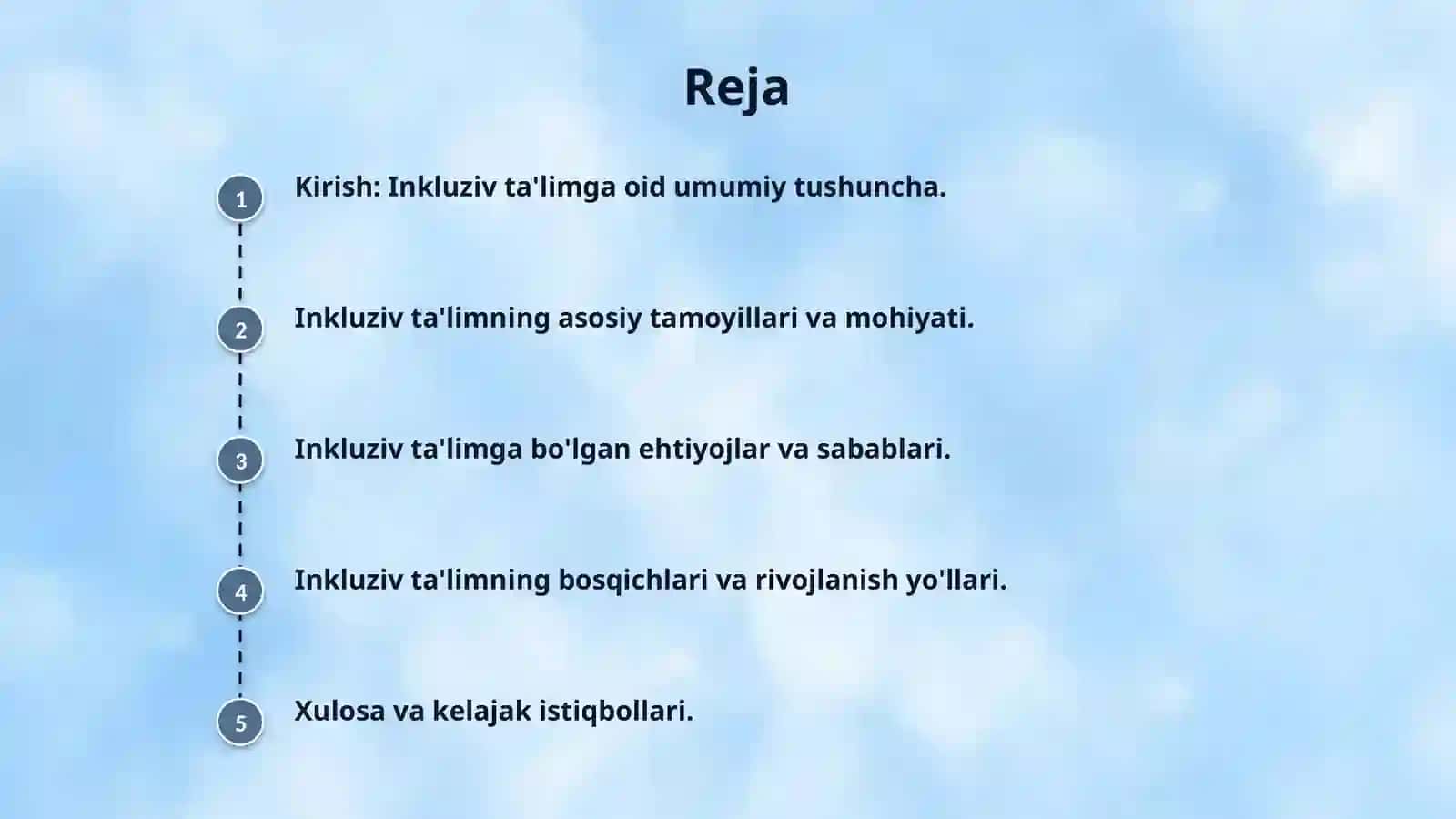 Inkluziv talimning tamoyillari va unga bolgan ehtiyolar va uning sabablari, bosqichlari 2
