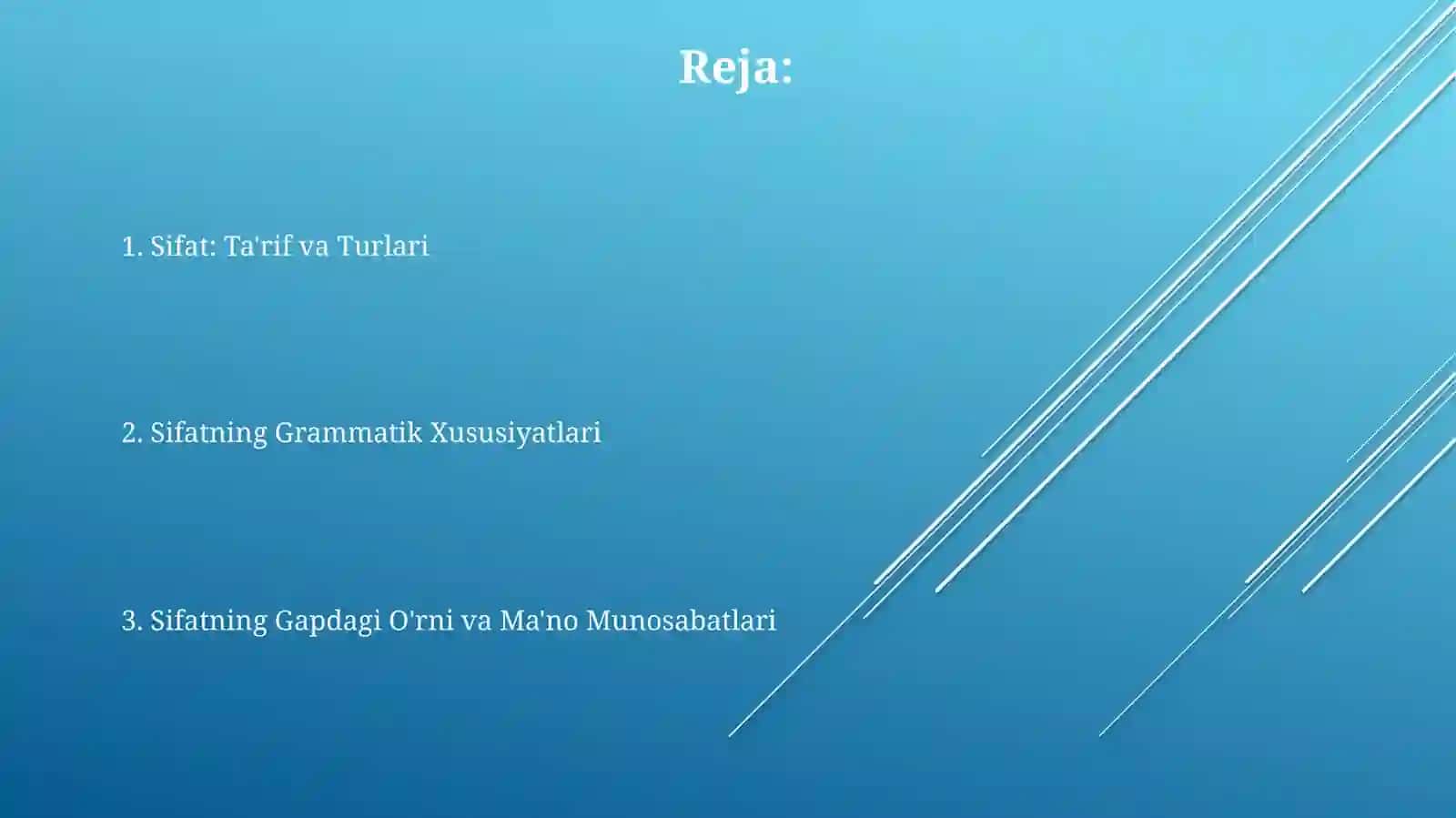 Sifat: Ta'rif va Turlari 2