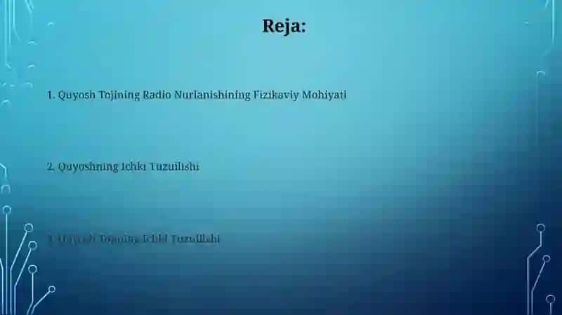 Quyosh Tojining Radio Nurlanishining Fizikaviy Mohiyati 2