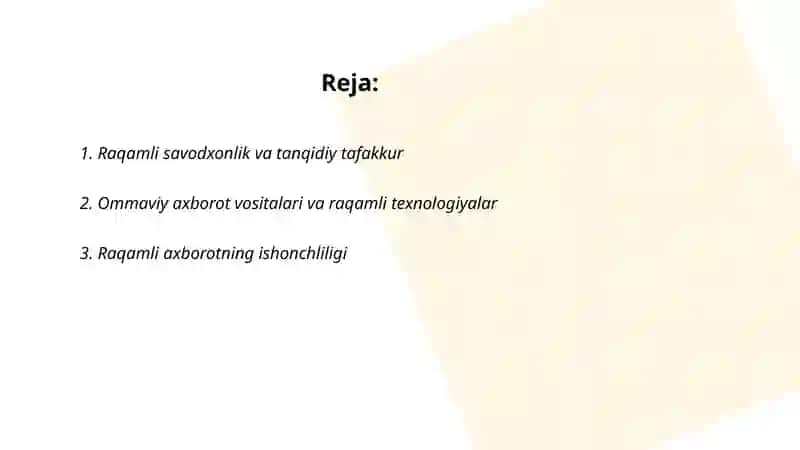 Raqamli texnologiyalarga tanqidiy fikrlarni shakllantirish 2