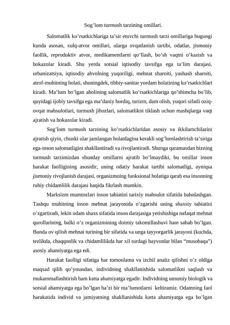JISMONIY TARBIYA VA BOLALAR SPORTINING GIGIYENIK MOHIYATI 2