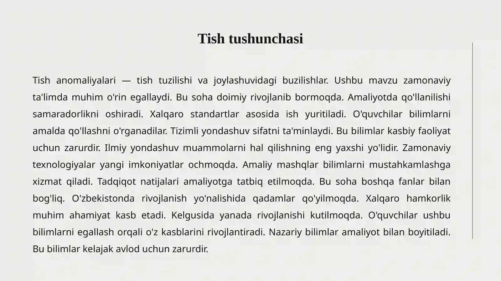 TISH ANOMALIYALARI 2