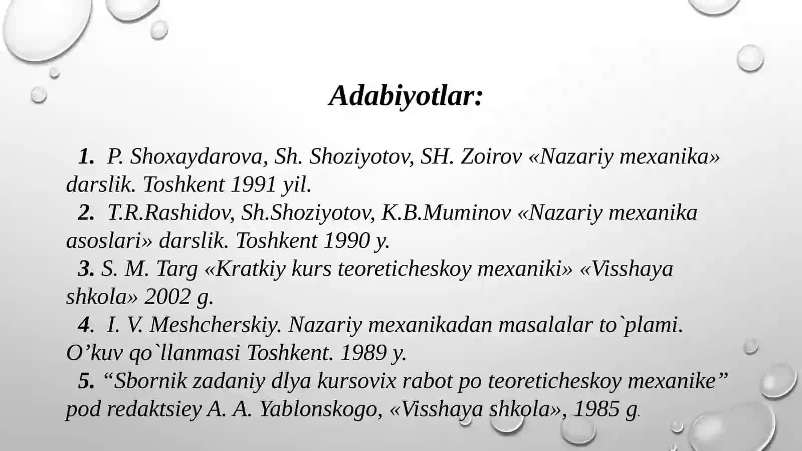 kesishuvchi kuchlar sistemasi 2